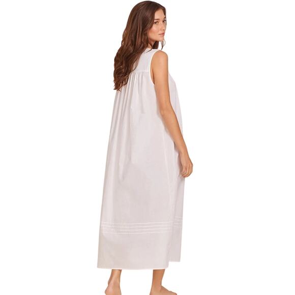 Eileen West Women's Large White Poetic Ballet Nightgown Lounging Luxury M22-18 - Picture 2 of 9